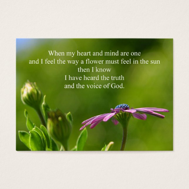 Inspirerend persoonlijke Kaarten Visitekaartje (Voorkant)