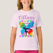 INSPIREREND PERSOONLIJKE VLINDER GYMNASTIEK TSHIRT (Voorkant)