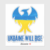 Inspirerend Phoenix Ukraine Colors Car Decal Sticker (Vel)