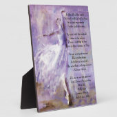 Inspirerend plak met danseres fotoplaat (Zijkant)