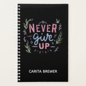 Inspirerend planner nooit opgeven (Voorkant)