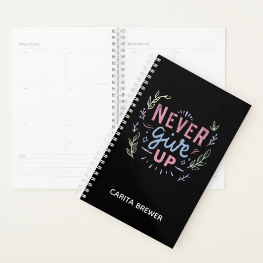 Inspirerend planner nooit opgeven (Display)