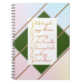Inspirerend Planner Notitieboek (Voorkant)