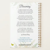 Inspirerend Planner Witte Lelie Gele Vlinder (Achterkant)