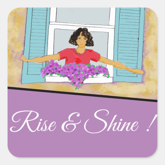 Inspirerend plannerstickers vierkante sticker (Voorkant)