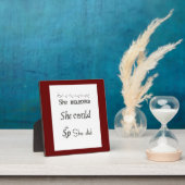Inspirerend Plaque met Easel Women Girls Fotoplaat (Insitu)