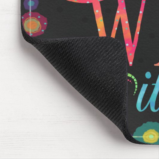 Inspirerend plezier Het is wat het is Muismat (Hoek)