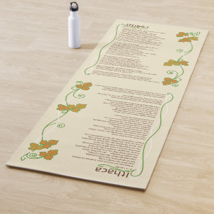 Inspirerend poëzie Ithaca Yoga Mat