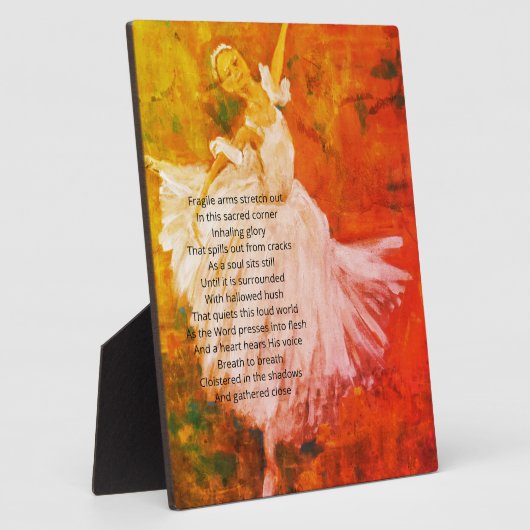 Inspirerend poëzie voor uw hart fotoplaat (Zijkant)