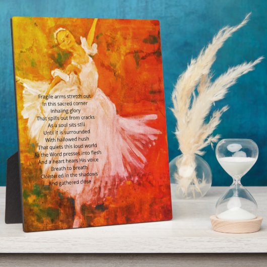 Inspirerend poëzie voor uw hart fotoplaat (Zijkant)