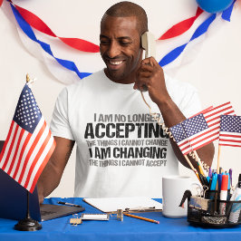 Inspirerend politieke activist Citaat over verande T-shirt