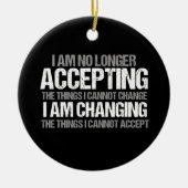 Inspirerend politieke activist wijzig citaat keramisch ornament (Voorkant)