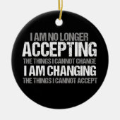 Inspirerend politieke activist wijzig citaat keramisch ornament (Voorkant)