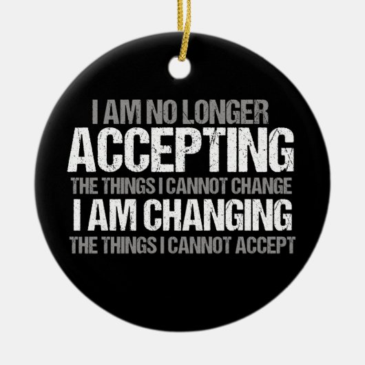 Inspirerend politieke activist wijzig citaat keramisch ornament (Voorkant)