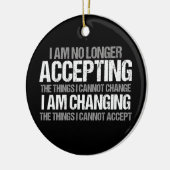 Inspirerend politieke activist wijzig citaat keramisch ornament (Links)