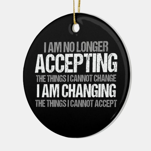 Inspirerend politieke activist wijzig citaat keramisch ornament (Links)