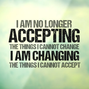 Inspirerend politieke activist wijzig citaat raamsticker