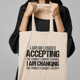 Inspirerend politieke activist wijzig citaat tote bag