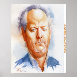 Inspirerend portret van Andrew Breitbart Poster