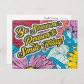 Inspirerend positief briefkaart (Voorkant / Achterkant)