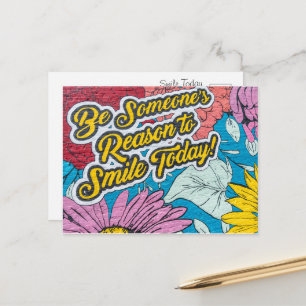 Inspirerend positief briefkaart