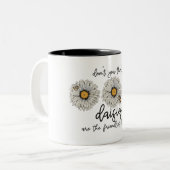 Inspirerend positief Gezegde/publiciteit Tweekleurige Koffiemok (Voorkant links)