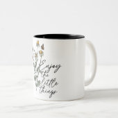 Inspirerend positief Gezegde/Sublimatie T Tweekleurige Koffiemok (Voorkant rechts)