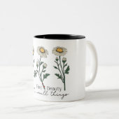 Inspirerend positief Gezegde/Sublimatie T Tweekleurige Koffiemok (Voorkant rechts)