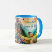  inspirerend positief vibe citaat. mok (Voorkant rechts)