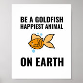 Inspirerend positief voor goudvis poster (Voorkant)