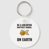 Inspirerend positief voor goudvis sleutelhanger (Voorkant)