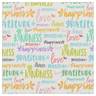 Inspirerend positief woordpatroon stof
