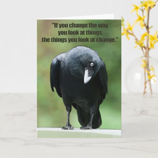 Inspirerend - positieve Kaart (Gele Bloem)