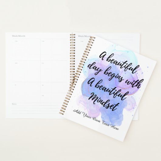 Inspirerend Positive Empowering Typography Quote Planner (Display)