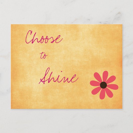 Inspirerend Positive Message Briefkaart (Voorkant)