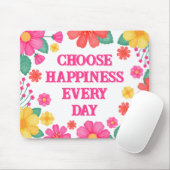 Inspirerend Positiviteit  Bloemen Muismat (Met muis)