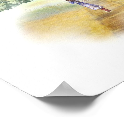 inspirerend Poster afdrukken op reis (11x14) (Hoek)