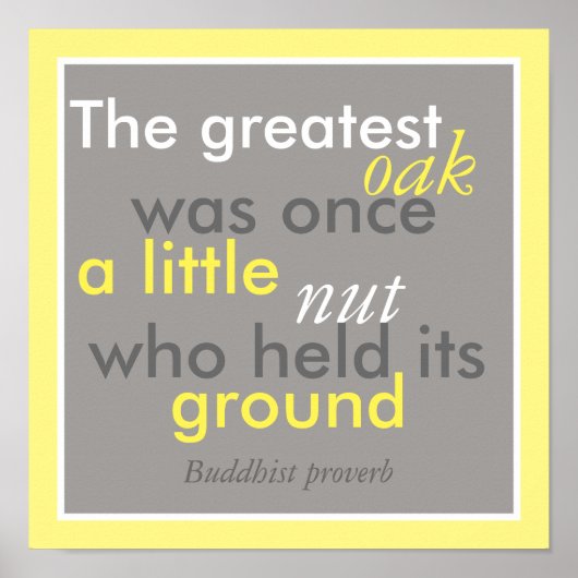 inspirerend poster citaat Boeddhistisch spreekwoor (Voorkant)