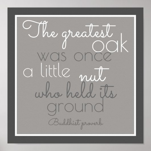 inspirerend poster citaat Boeddhistisch spreekwoor (Voorkant)