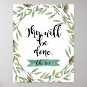 Inspirerend Poster "Deze zullen gedaan worden" (Voorkant)