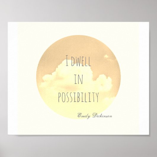 inspirerend poster Emily Dickinson (Voorkant)