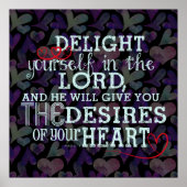 Inspirerend Poster |Geniet van jezelf in de Heer (Voorkant)