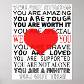 Inspirerend Poster kankerpatiënt (Voorkant)