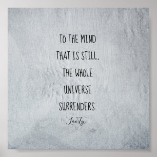 inspirerend poster Lao Tzu-tekst