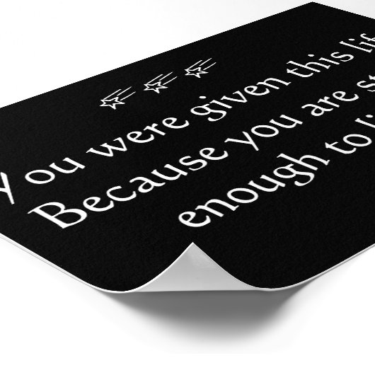 Inspirerend Poster - Levensduur (Hoek)