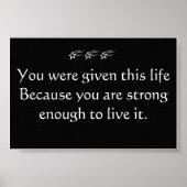 Inspirerend Poster - Levensduur (Voorkant)