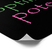 Inspirerend Poster met Chiropractische woorden (Hoek)