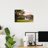 INSPIREREND POSTER MET EEN WIT-KERK (Thuiskantoor)