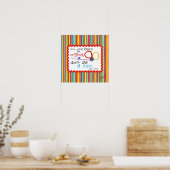Inspirerend poster met kind van vlinder (Keuken)