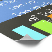 inspirerend poster modern kleurrijk, met citaat (Hoek)